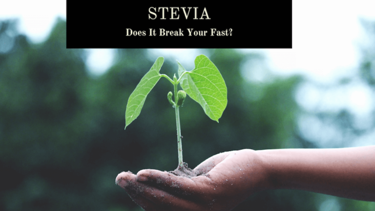 does black coffee with stevia break a fast